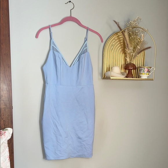 Hello Molly Dresses & Skirts - Hello Molly Light Blue Mini Dress